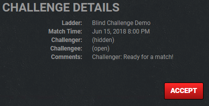 Hidden challenge information