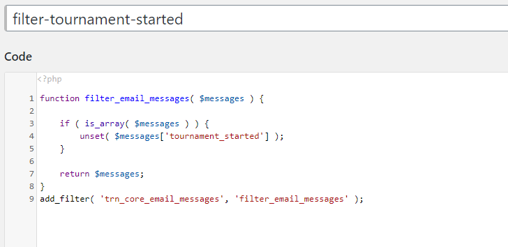 Filter email messages to users.